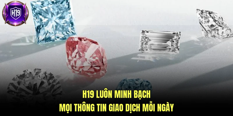 H19 luôn minh bạch mọi thông tin giao dịch mỗi ngày